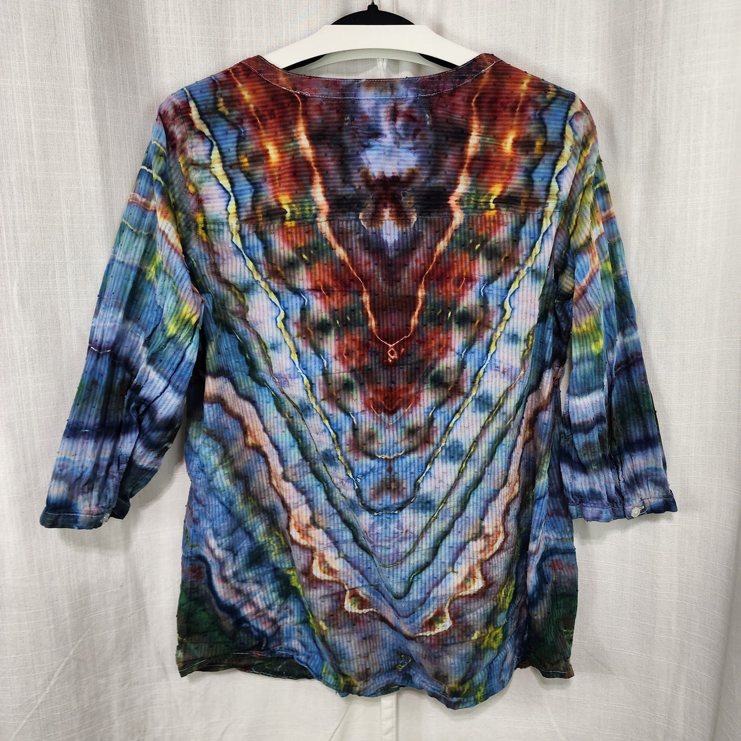 Celestial Storm: Women's button up blouse size 1X