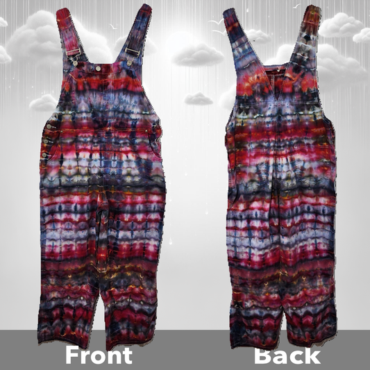 Firestorm: Vintage Tie-Dye Overalls - Women's Size 10