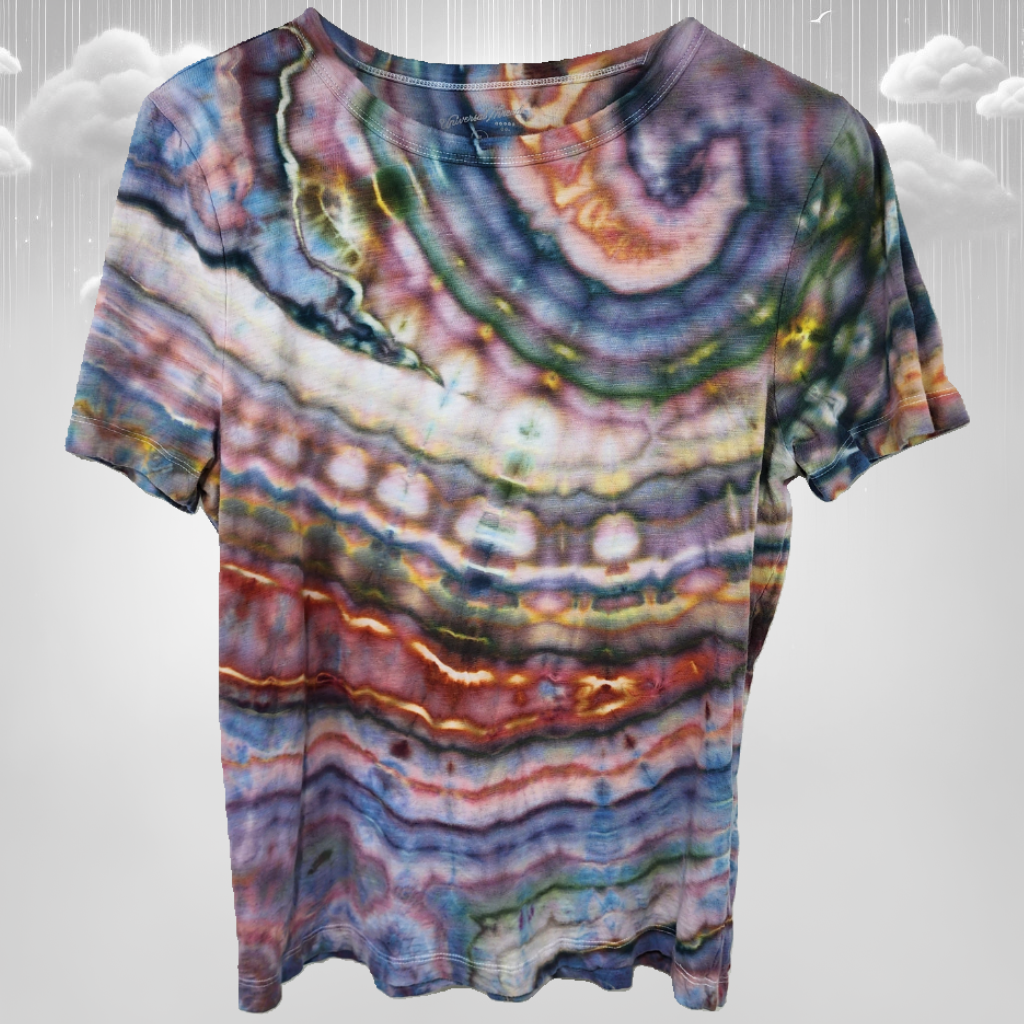 Celestial Swirl: Women's short sleeve top, size Medium